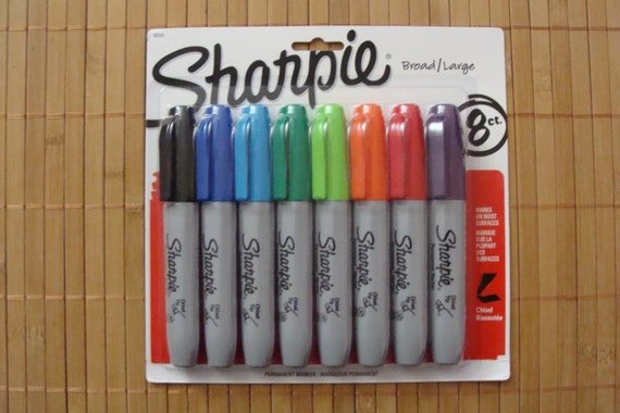 Sharpie Broad Chisel Tip Permanent Marker 4 Pack - Multi-Color, 4