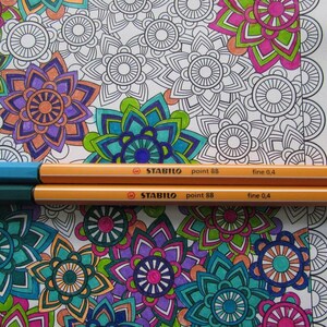 20 Stabilo Point 88 Fineliner Pens, Book Coloring, Calligraphy, Writing, Drawing, Scrapbooking, Journaling, 0.4mm Fine Tip, Point "Never Bleed or Smear" Pens