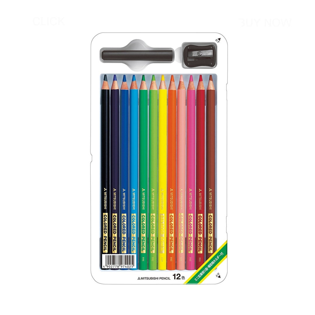 Mitsubishi Colored Pencils Japanese Premium Quality Stationary 12