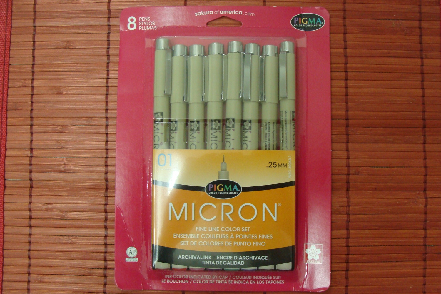 Sakura Pigma Fine Point Micron #01 Pen - 0.25 mm - Blue - 1 Each