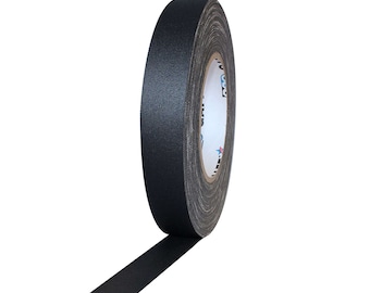 Black Gaffer Tape; 1inx55yd Heavy Duty Pro Grade Gaffer's Non-Reflective, Waterproof, Multipurpose Tape; Stronger than Duct Tape