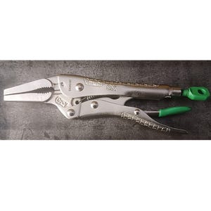 6,5-Zoll-Zange mit langer Nase, wärmebehandelter CR-V-Stahl, ergonomischer Anti-Rutsch-Griff, Wise-Grip-Zange