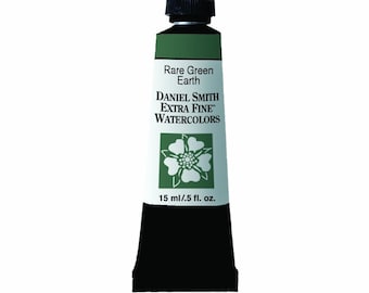Daniel Smith Rare Green Earth Watercolor Paint, 15ml Paint Tube, Daniel Smith Extra Fine Watercolor