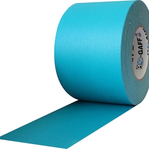 Ruban adhésif extra large bleu sarcelle ; Ruban adhésif résistant non réfléchissant, imperméable et polyvalent de qualité professionnelle, 4 po x 55 vg
