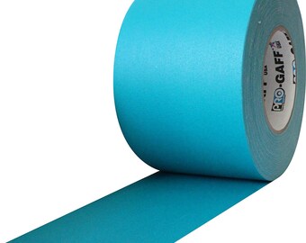 Extra Wide Teal Gaffer Tape; 4in x 55yd Heavy Duty Pro Grade Gaffer's Non-Reflective, Waterproof, Multipurpose Tape