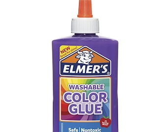 Colla colorata lavabile liquida viola Elmer's, adesivo lavabile, 5 oz; slime  fatto in casa, lavoretti di carta, lavori artistici, scuola, bambini,  biglietti - Etsy Italia