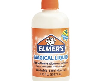 Elmer’s Glue Slime Magical Liquid Activator Solution; 8.75 fl. oz. Bottle; Homemade Slime, Paper Crafts, Art Work, School, Kids Crafts