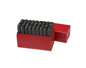 3/8 inch, 9.525mm Metal Punch Stamp Set, Uppercase Letters & Numbers Stamp Set; Metal, Wood, Plastic and Leather Punches