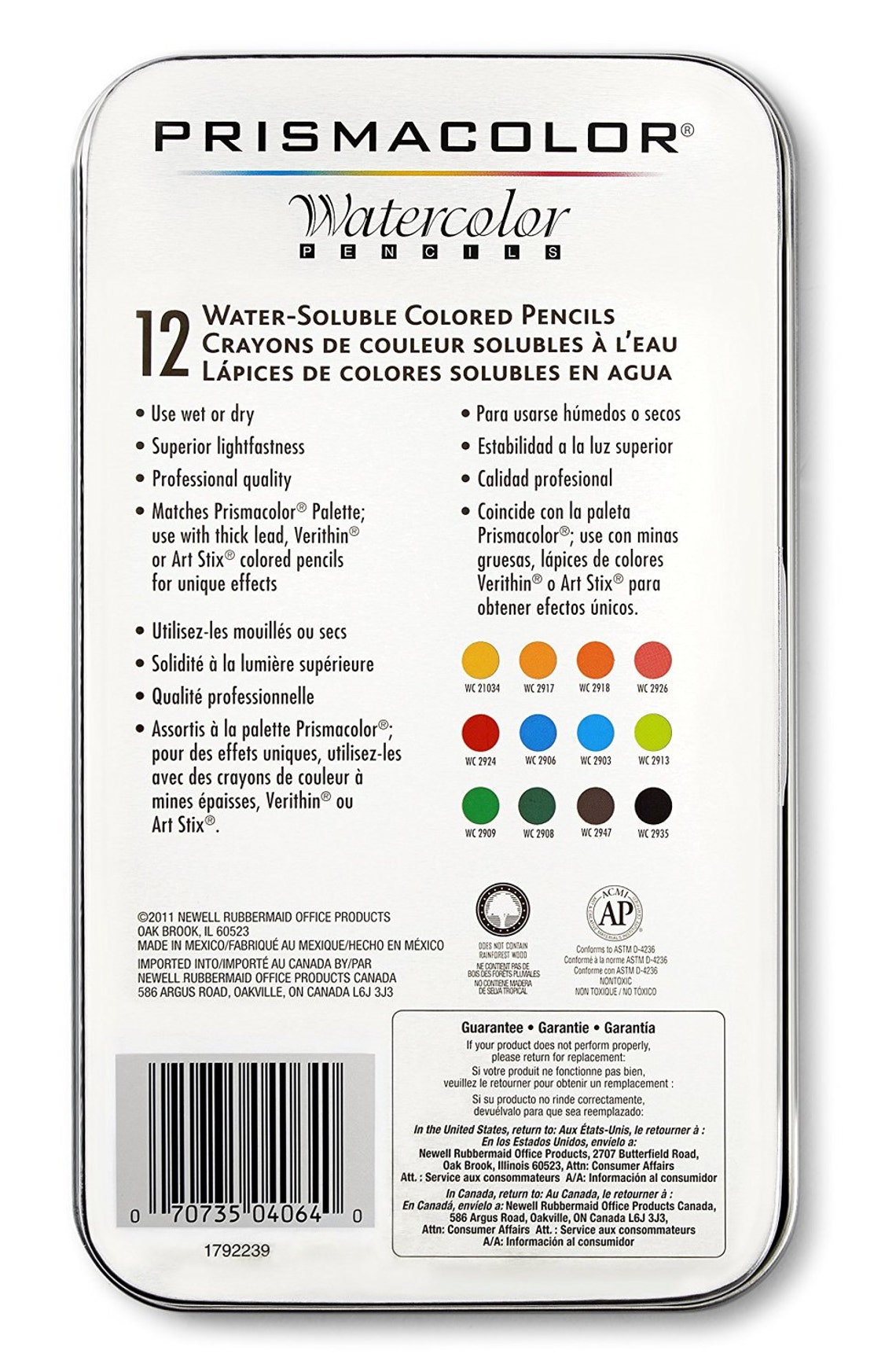 Prismacolor Watercolor Colored Pencils Set of 12 Adult Book Etsy