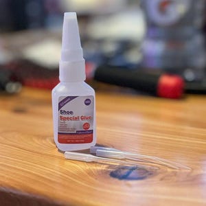 Instant Shoe Glue, Sole Heel Repair Adhesive, Cement, Clear, Waterproof, Quick Dry