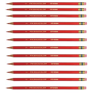 Rode Prismacolor Col-Erase uitwisbare kleurpotloden, 12 stuks; Boekkleuren, tekenen, anime, Prismacolor Arts Crafts