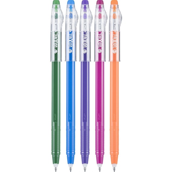 Pilot Frixion Color Sticks Ball Pens, 0.7mm, Erasable Gel Ink, 5