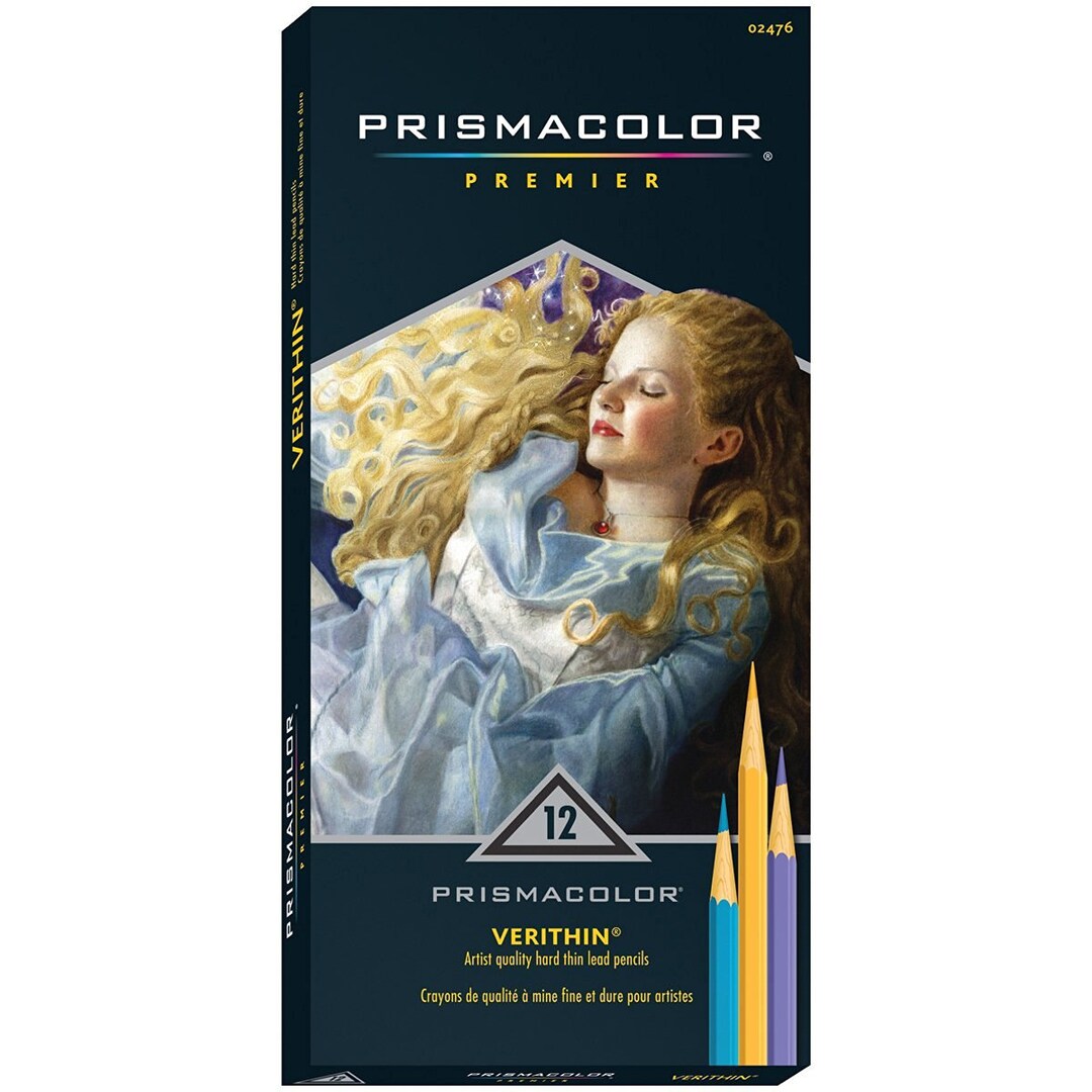 12 Prismacolor Colored Pencils Premier Verithin Hard Lead Set of 12