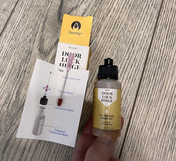 Doors Locks and Hinges Lubricant 1 Oz Needle Oiler, Long-lasting Lube for  Doors, Hinge, Lock, Tools, Bicycles