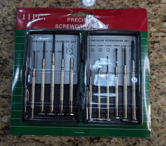 11 X Mini Precision Screwdriver Set, Classic Small Screwdrivers