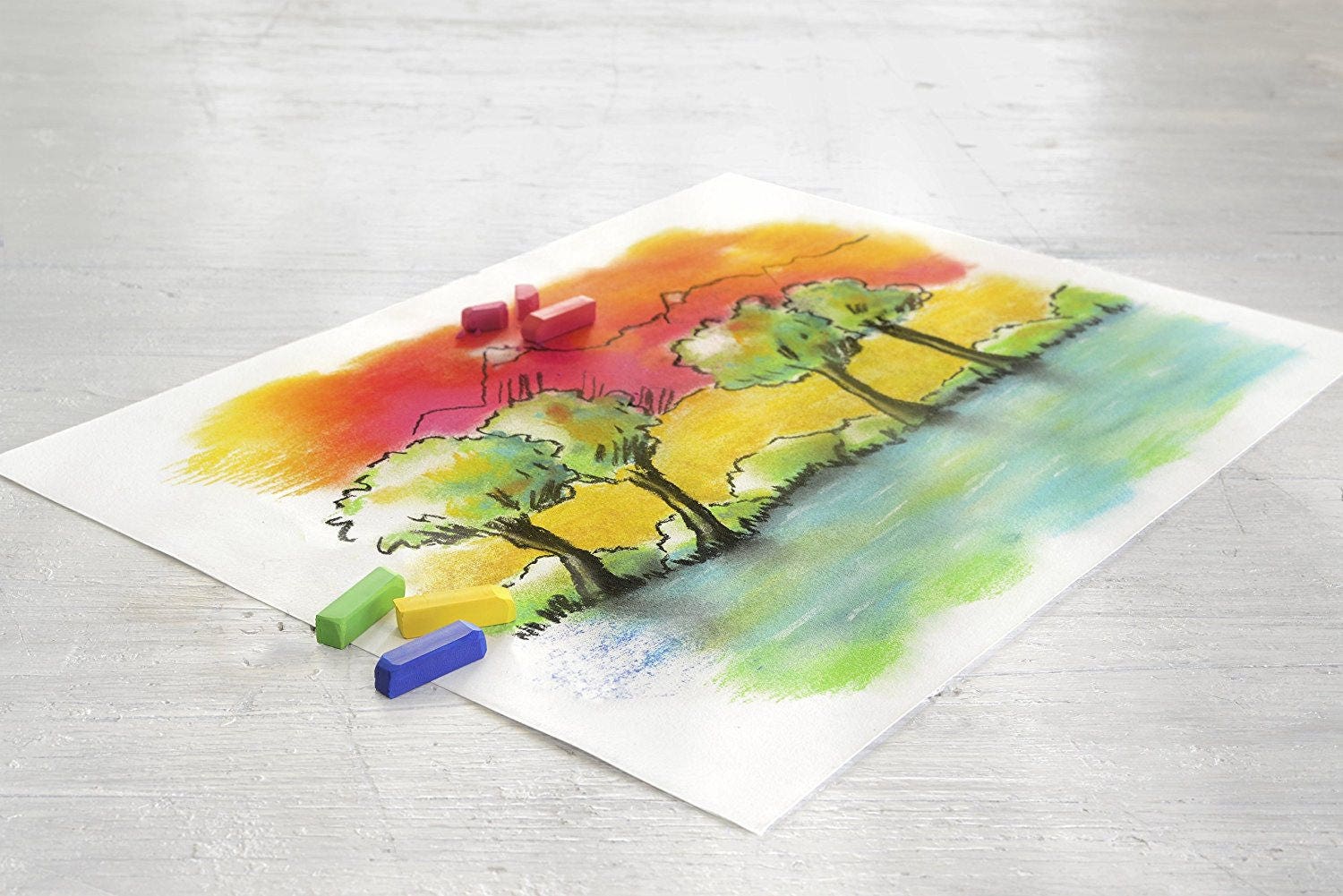 Faber-castel Square Artist Pastel Set, 72 Brilliant Assorted