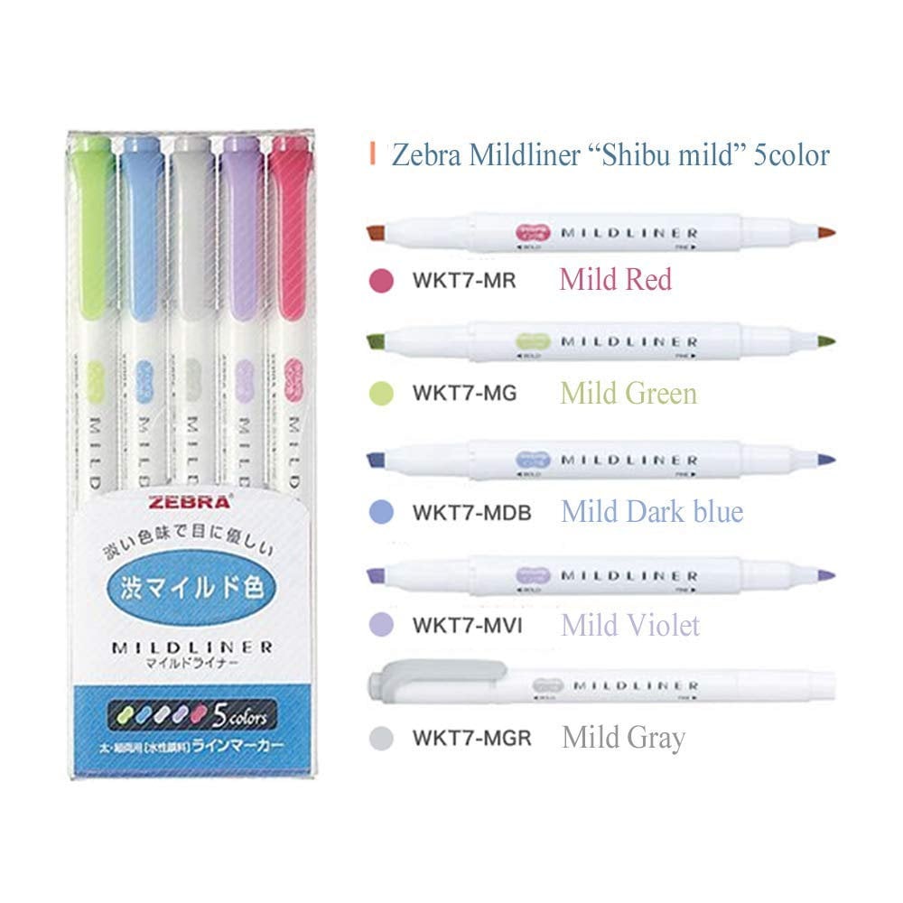 25 Zebra Mildliner Highlighters Japanese Import Kawaii Cute Etsy UK