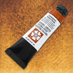 Puede incluir: Un tubo de Daniel Smith Extra Fine Watercolors en el color Óxido Amarillo Transparente. El tubo es de 15 ml o 0,5 fl oz.