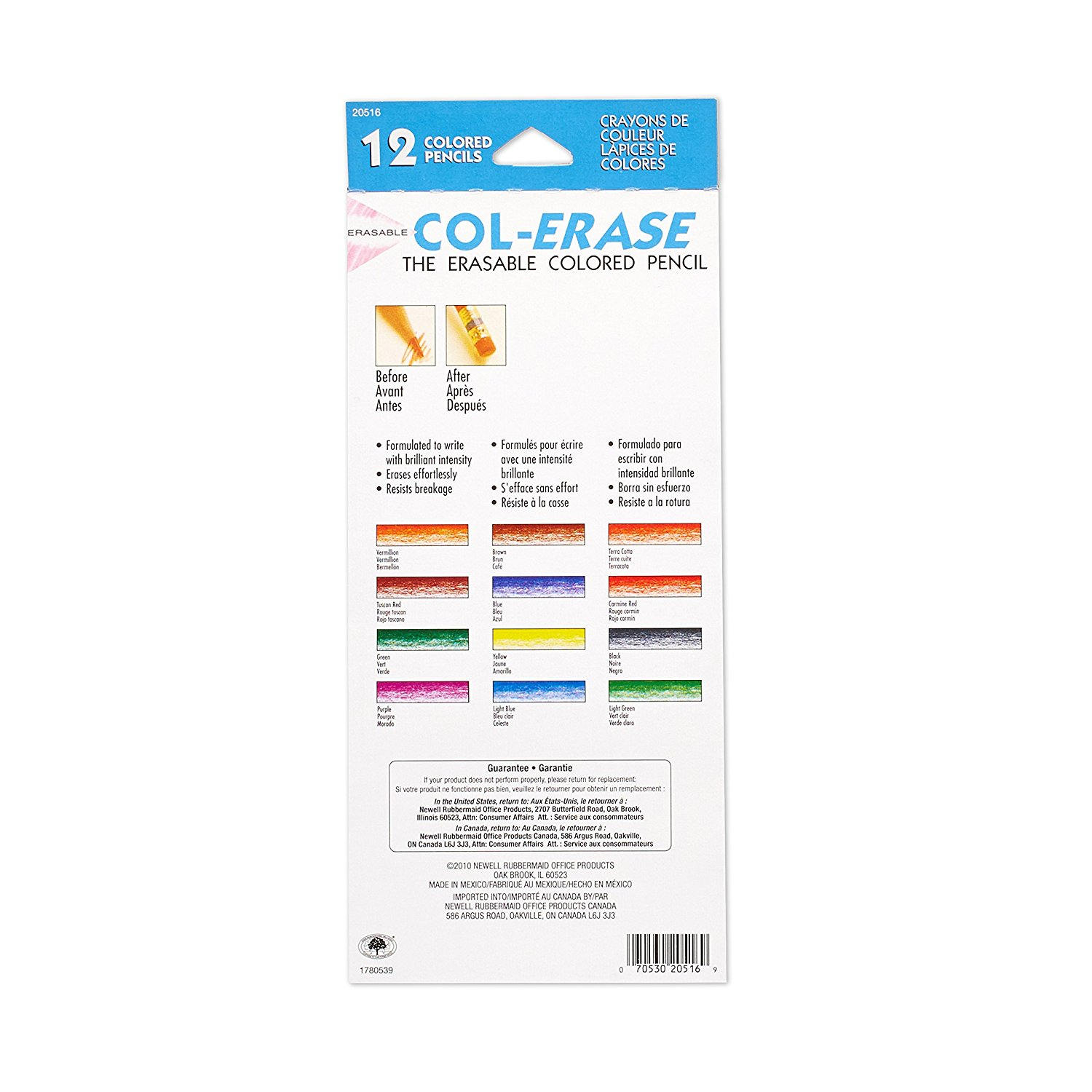 Vintage Col-erase Colored Pencils 12 Color Set Faber-Castell new complete  sealed