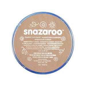 Barely Beige Skin, Face Paint, Ink; Body Art, Marking, Cosplay, Carnival, Theater, Temporary Tattoo, etc Snazaroo Classic Face Paint