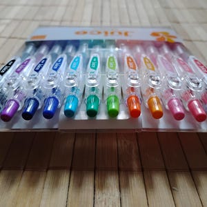 12 Color Pilot Juice Coloring Gel Ink Ballpoint Pens, Knock, 0.38 mm Ultra Fine Tip, Point; Japanese Stationary, LJU120UF-12C
