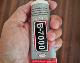 B7000 Clear Jewelry Glue, B-7000 DIY Multipurpose Craft Adhesive for Rhinestone, Fabric, Phone Repair, Nail Art, Wood, Glass, Charms, B 7000