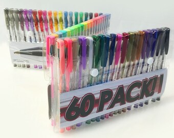 100 Coloring Gel Pens Adult Coloring Books, Drawing, Bible Study, Planner,  Scrapbooking Gel Pens Neon Pastel Milky Metallic Glitter Swirl 