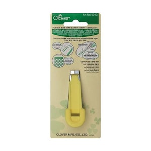 Clover Fusible Bias Tape Maker. 1/2&quot; (12mm); Make Perfect Bias Tapes Quickly & Easily. Hems, Sleeves, Armholes, Quilting