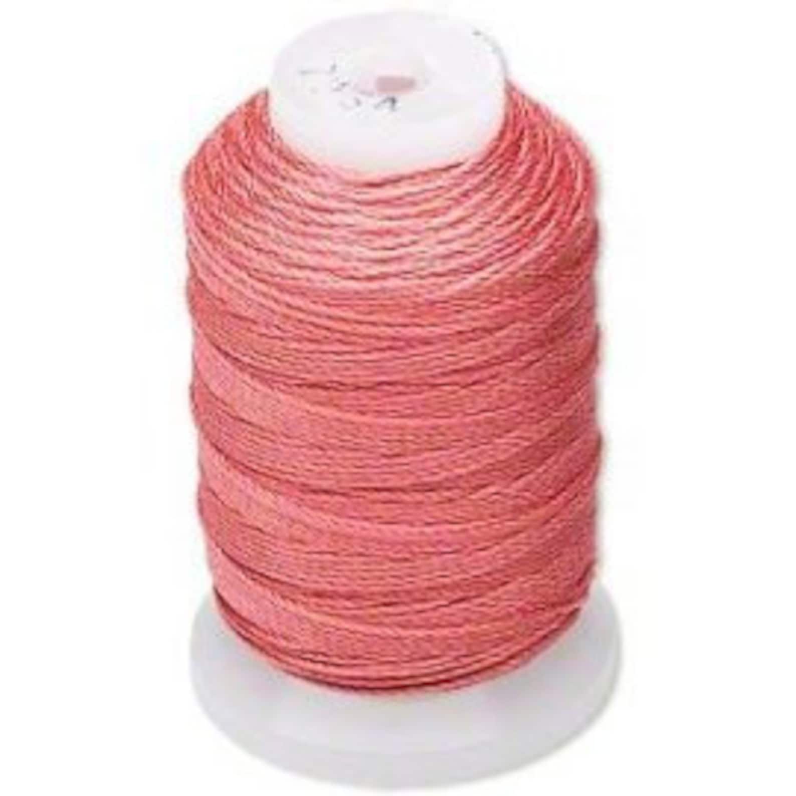 Coral Pink Pure Natural Silk Beading Cord Thread Size FF Etsy