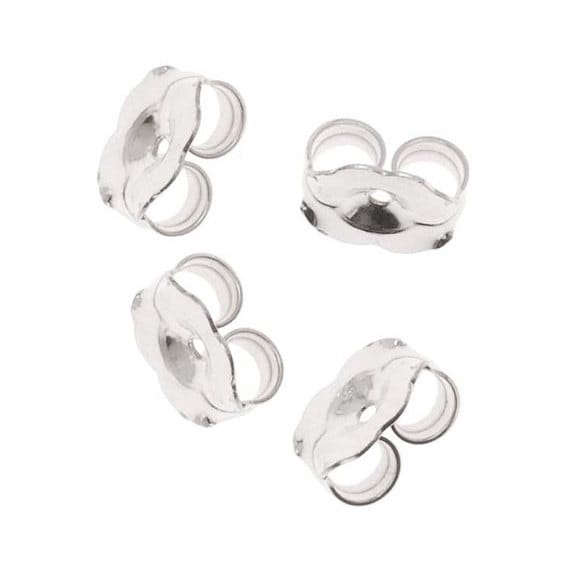 Stainless Steel Safety Earring Backs (4 pieces)