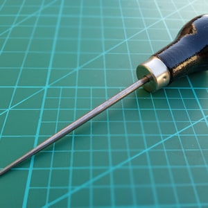 Tapered Awl, Gourd Handle, Heavy Duty, Bookmaking, Leatherworking, Shoemaking, Woodworking, Stitching, Sewing, more