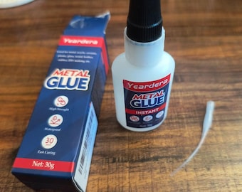 Strong Metal Glue, Clear Super Adhesive for Metal to Metal, Glass, Aluminum Alloy, Plastic, more