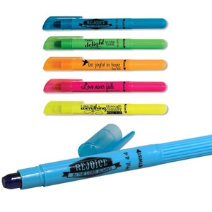 YISAN Bible Highlighters No Bleed,Gel Highlighters,Dry Highlighters,Crayon  Marker Pens for Bible Study Journaling,Bible Accessories,8 Assorted Colors