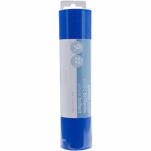 Blue Glossy Permanent Vinyl, Self-Adhesive; Decals, Labels, etc. For Cricut, Silhouette, or cut by hand; 9&quot; x 10&#39; Vinyl Sheet, Roll
