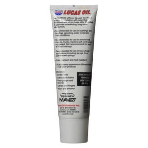 White Lithium Grease, Multi-Purpose Lubricant, Lucas Oil 10533 White Lithium Grease Lube, 8oz
