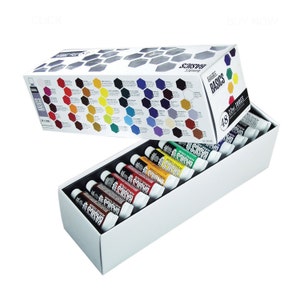 Acrylfarben Set; Tube, 48 Teiliges Acrylfarben-Kunst-Set