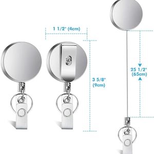 Retractable Metal Badge Reel 