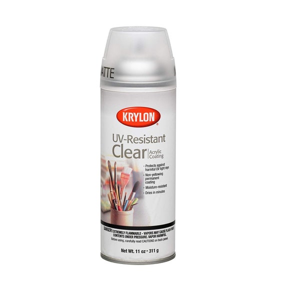 UV Resistant Clear Matte Coating Varnish Sealant Krylon K01309 Gallery Series Artist and Clear Coatings Aerosol Spray 11 Ounce