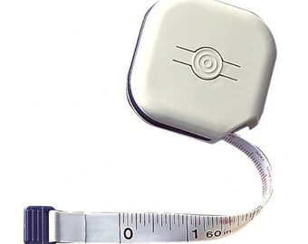 Clover Shiro Soft Tape Measure, Made in Japan Measuring Tape; 60" Sewing, Seamstress, Tailor Flexible Ruler Tape, Retractable Clover Shiro