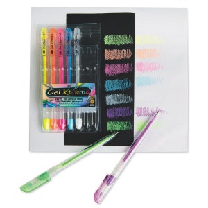 7 Adult Coloring Book Pastel Coloring Gel Pens, 0.7mm Tip; Adult Coloring Supplies, Drawing, Bible Study, Planner, Scrapbooking Gel Pens