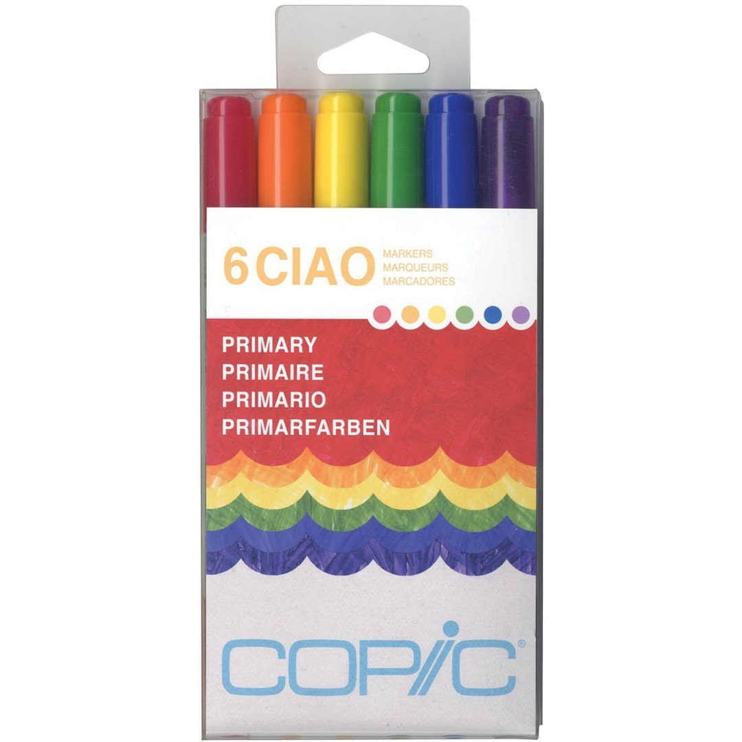 Copic Ciao Marker Set - Primary Colors, 6 Pack, Alcohol-Based, Blendable - View #2