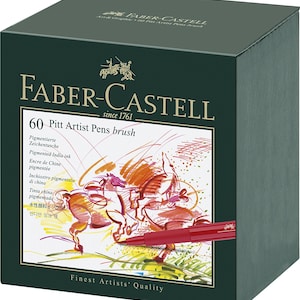 Faber-Castell Pitt Artist Pen Wallet of 8 Black
