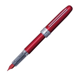 Red Platinum Plaisir Fountain Pen, Medium Nib Fountain Pen, Ink Pen for Writing, Calligraphy, Drawing, Inking