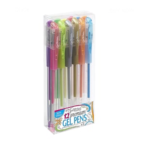 12 Neon Glitter Gel Pens; Adult Book Coloring, Bible Studies, Mindfulness, Planners, Sketching, Drawing Colored Gel Pens