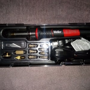 Kit per pirografia a penna, pirografia a canna corta da 25 Watt, set per pirografia