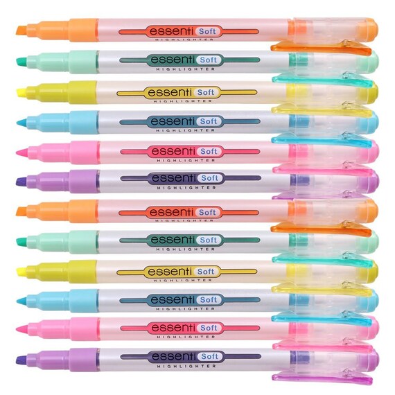 6 No Bleed or Smear Bible Safe Gel Stick Highlighters, Bible