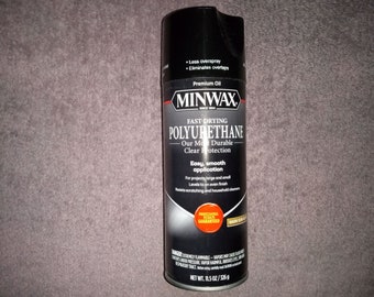 Vaporisateur polyuréthane transparent chaud semi-brillant Minwax à séchage rapide, finition protectrice pour bois transparente semi-brillante Aérosol de 11,5 oz 33055000