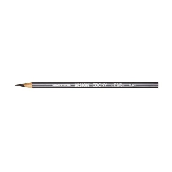 Prismacolor Ebony Graphite Drawing Pencils, Black, 2-Count