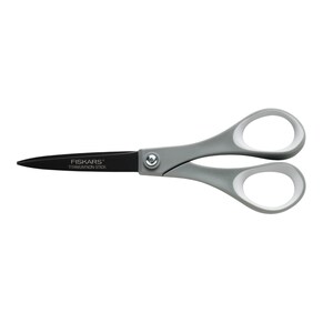 7 Inch Non-stick Softgrip Craft Scissors, Shears; Fiskars 7 Inch Non-stick Softgrip Scissors
