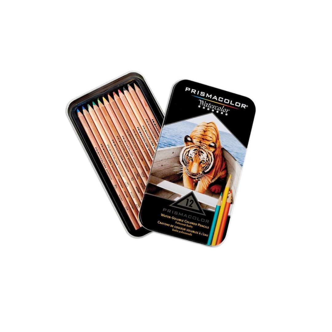 Prismacolor Watercolor Colored Pencils Set of 12 Adult Book Etsy